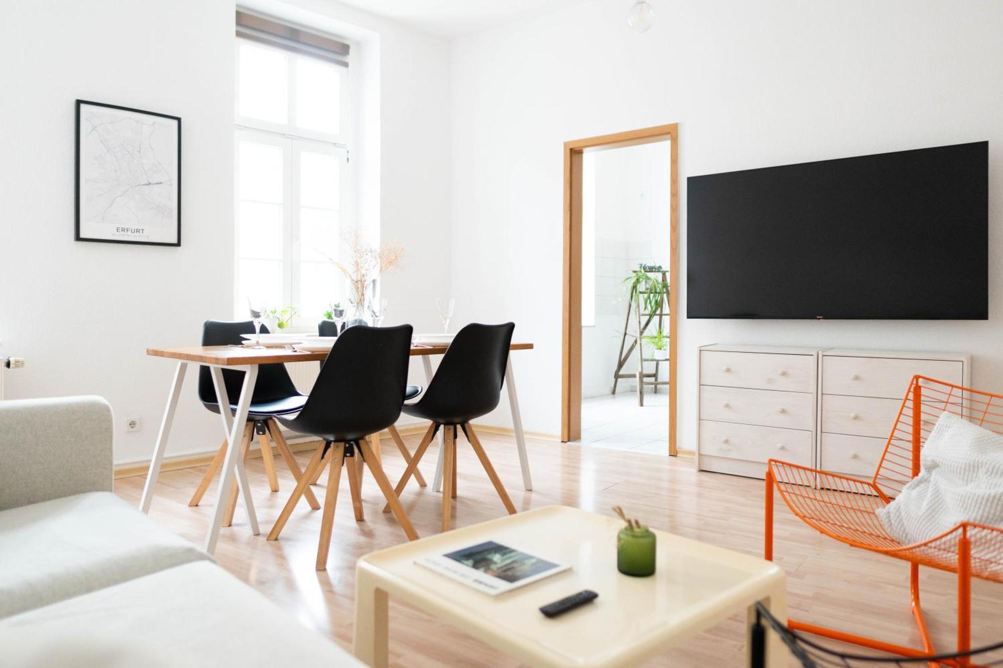 Grosse 3 Zimmer Wohnung Mit Netflix In Zentraler Lage Erfurt Eksteriør billede